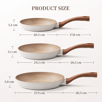COOKSLATE Non-stick Aluminum Frying Pan