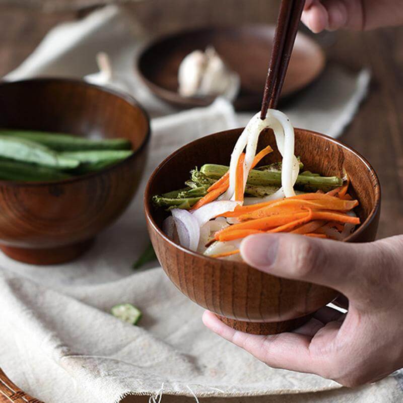 NATUREDIN Environmentally Friendly Wooden Bowl