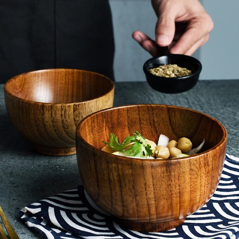 NATUREDIN Environmentally Friendly Wooden Bowl