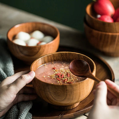 NATUREDIN Environmentally Friendly Wooden Bowl