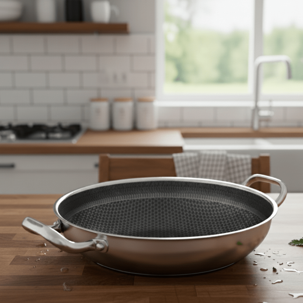 IRONWEAVE Stainless Steel Non-stick Honeycomb Pan