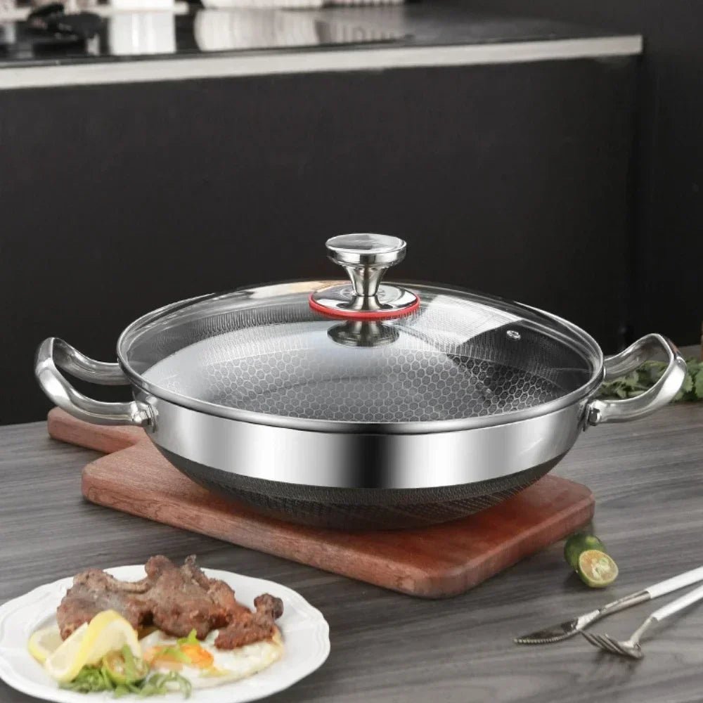 IRONWEAVE Stainless Steel Non-stick Honeycomb Pan