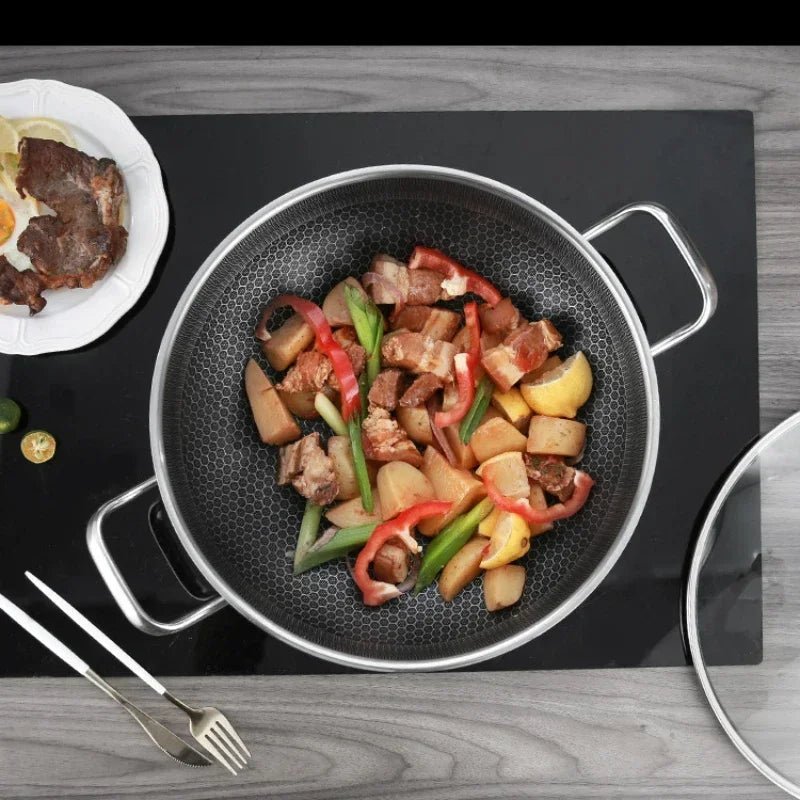 IRONWEAVE Stainless Steel Non-stick Honeycomb Pan
