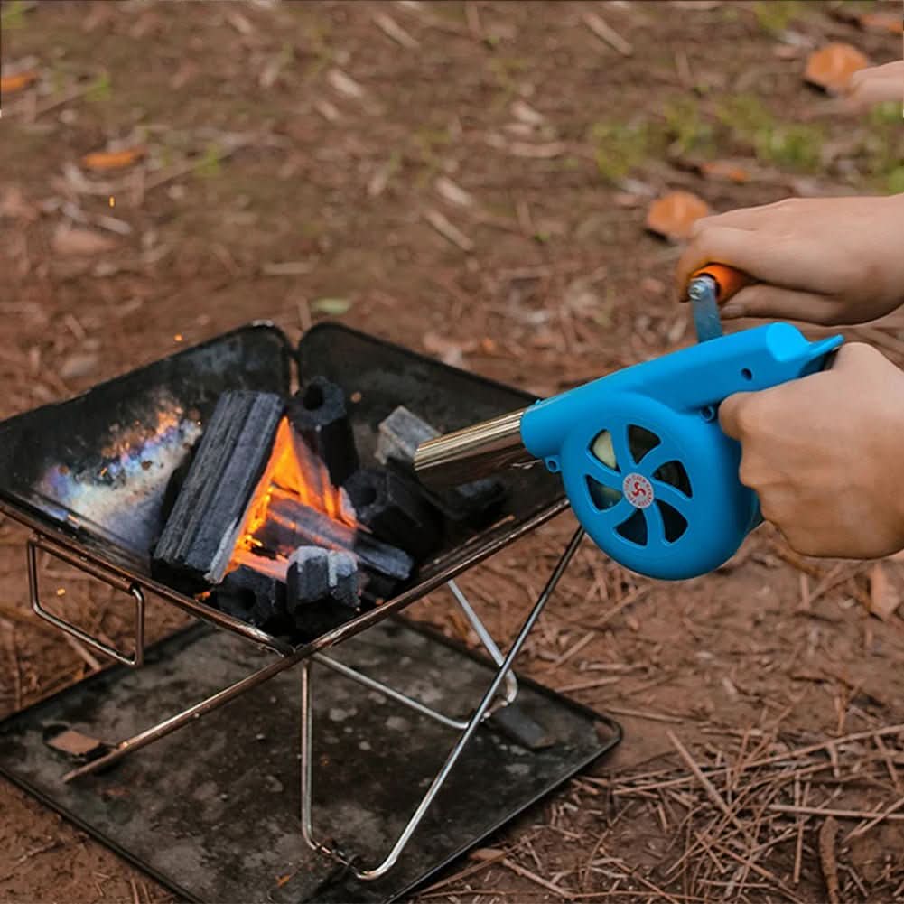 BBQWind Fan Portable Hand Crank Barbecue Fan