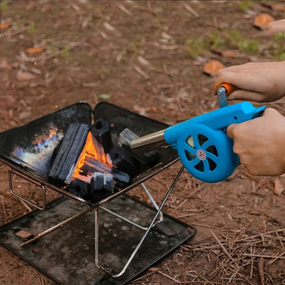 BBQWind Fan Portable Hand Crank Barbecue Fan