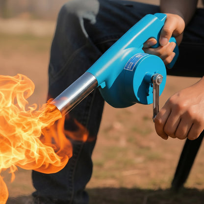 BBQWind Fan Portable Hand Crank Barbecue Fan