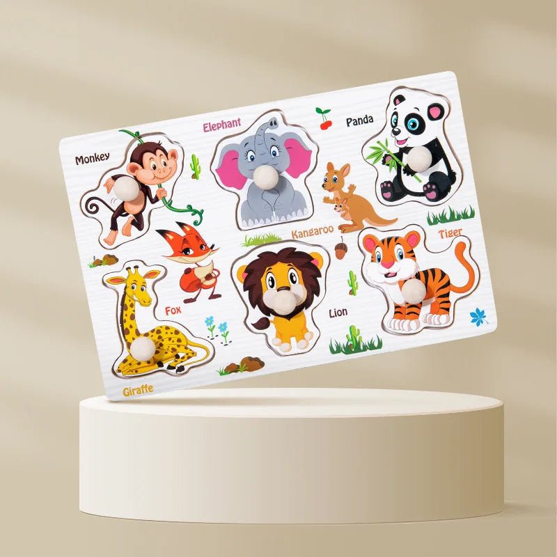 MONTIPUZZ Montessori Educational Wooden Grasping Toy