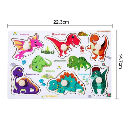 MONTIPUZZ Montessori Educational Wooden Grasping Toy