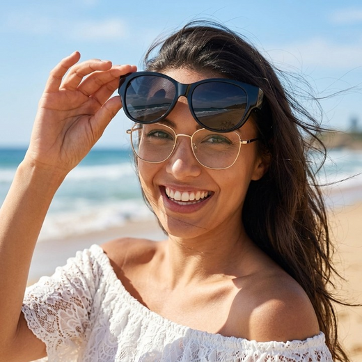 Fit Over Sunglasses, Polarized UV400 Cat Eye Sunglasses to Wear Over Prescription Glasses