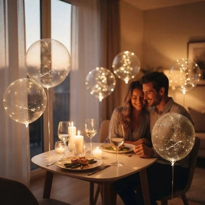 LED Light-Up Balloons, Set of 10