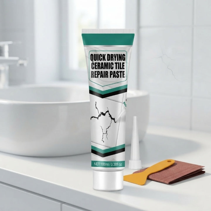 Tile Repair Paste with Spatula and Sandpaper, 100ml