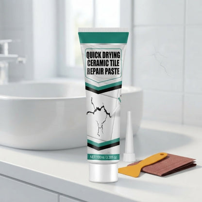 Tile Repair Paste with Spatula and Sandpaper, 100ml