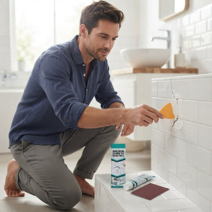 Tile Repair Paste with Spatula and Sandpaper, 100ml