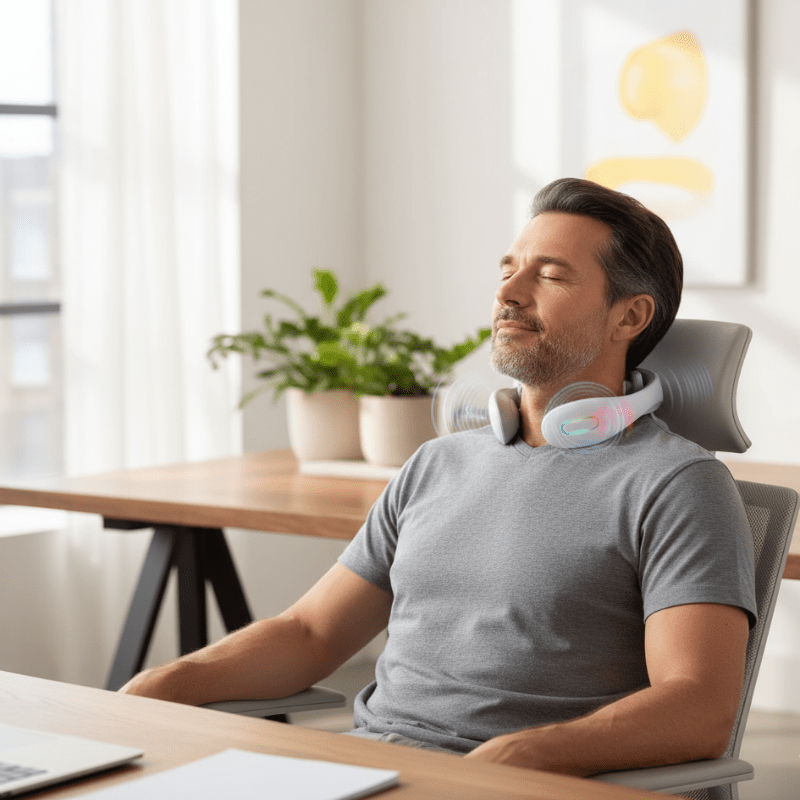 NECKVIBE Smart Vibration & Heat Neck Device