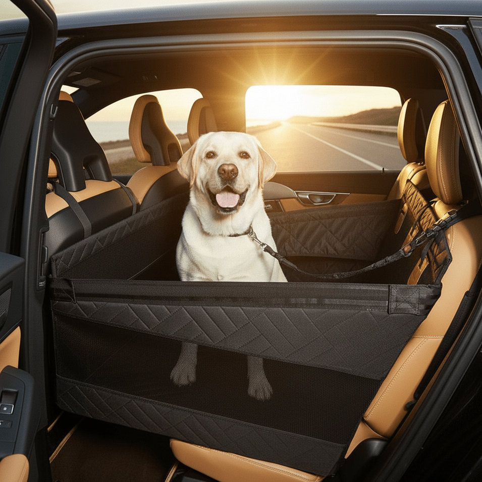 RIDEGUARD PET SEAT Protects Car Seats lifestyle image 3