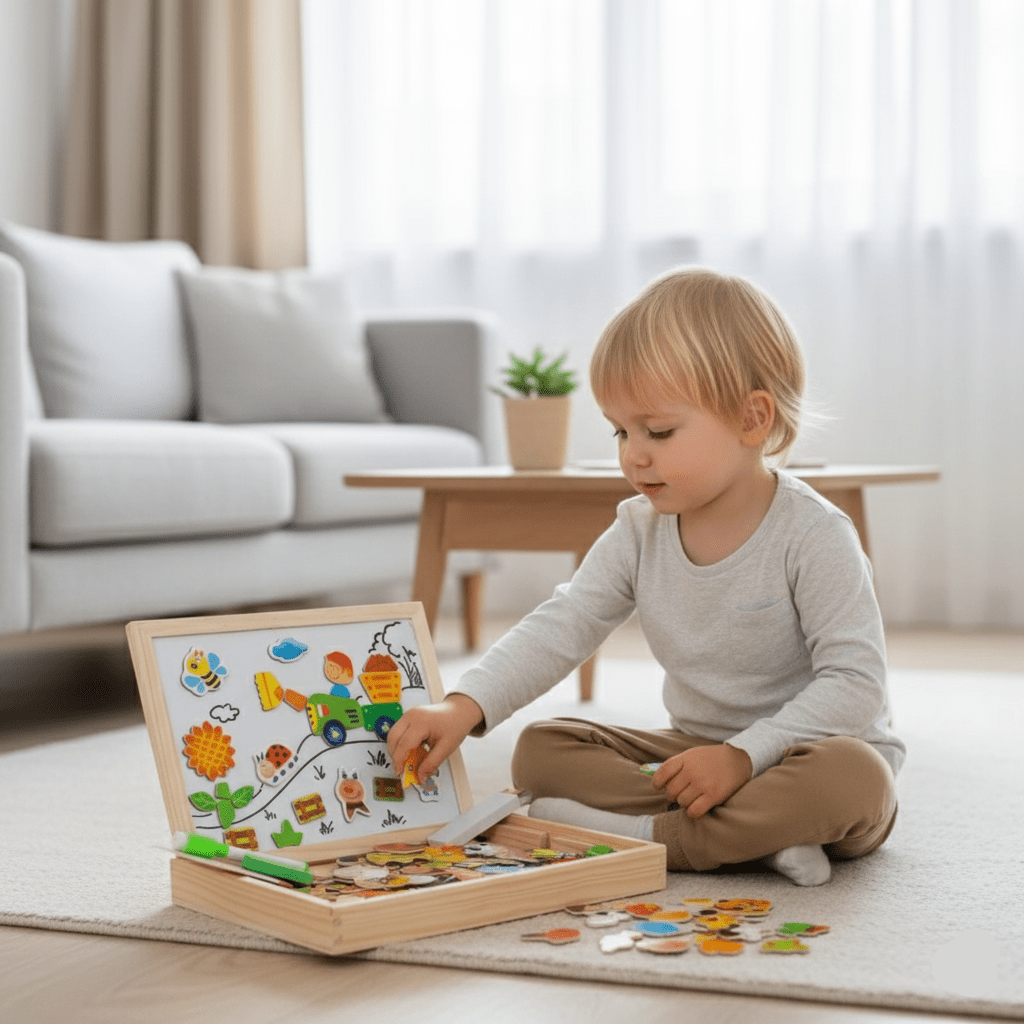 ARTIBLOX 2-in-1 Montessori Drawing Board