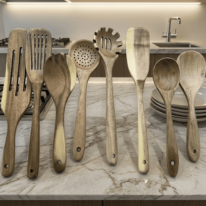 WOODCHEF UTENSILS 11-piece Wooden Kitchen Utensil Set