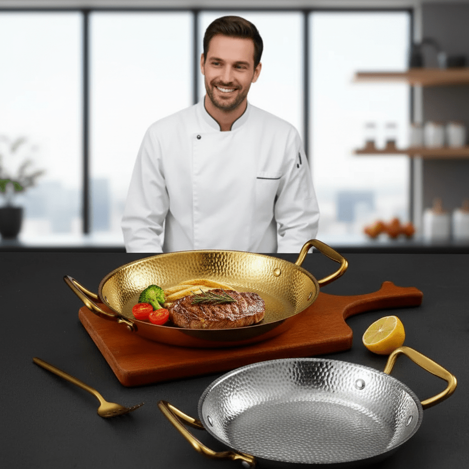 BRATMEISTER Hammered Stainless Steel Pot