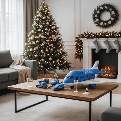 AEROTOWN Inertial Airplane & Vehicle Playset
