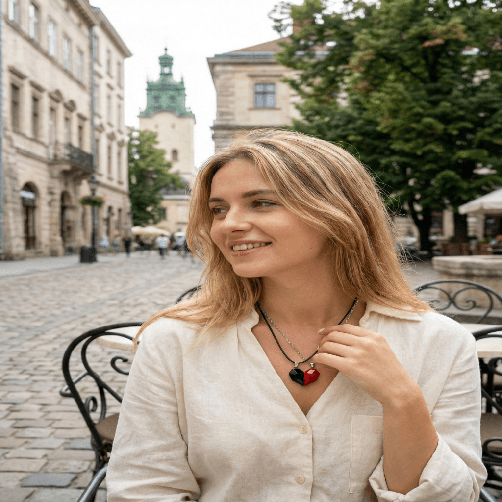 Lexy Couple Necklace Magnetic 2-in-1 lifestyle image 3