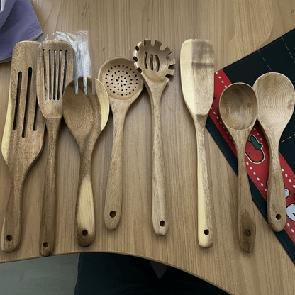 WOODCHEF UTENSILS 11-piece Wooden Kitchen Utensil Set