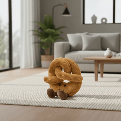 PRETZELBUDDY Soft Pretzel Croissant Plush Toy