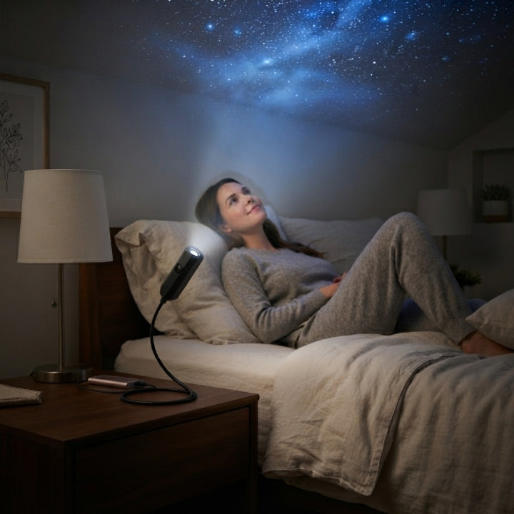 LED Star Projector, Galaxy, Ocean & Butterfly Night Light Projector with 10 Inserts, USB