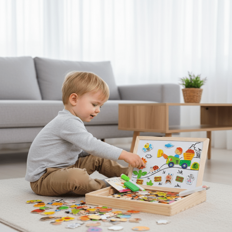 ARTIBLOX 2-in-1 Montessori Drawing Board