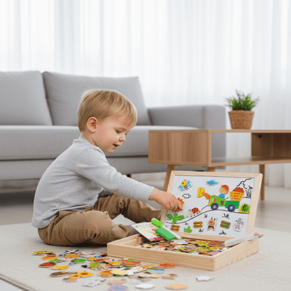 ARTIBLOX 2-in-1 Montessori Drawing Board