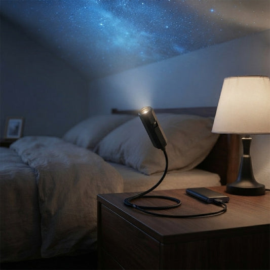 LED Starry Sky Projector, 10 Interchangeable Discs, USB