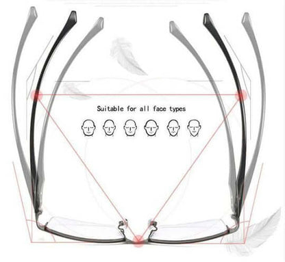 Progressive Multifocal Smart Reading Glasses, Black
