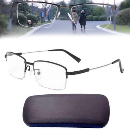 Progressive Multifocal Smart Reading Glasses, Black