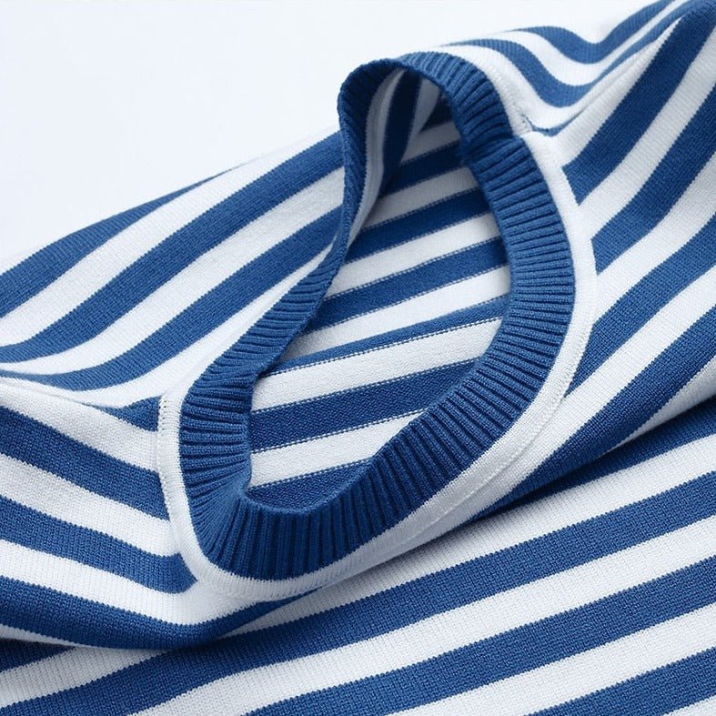 STRIPELY Striped Long-Sleeve Shirt