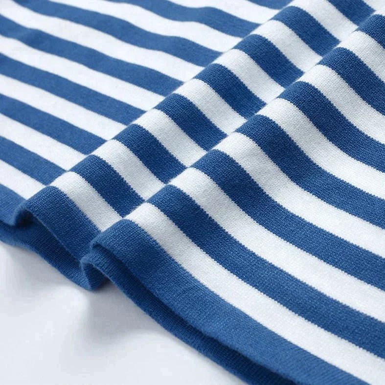 STRIPELY Striped Long-Sleeve Shirt