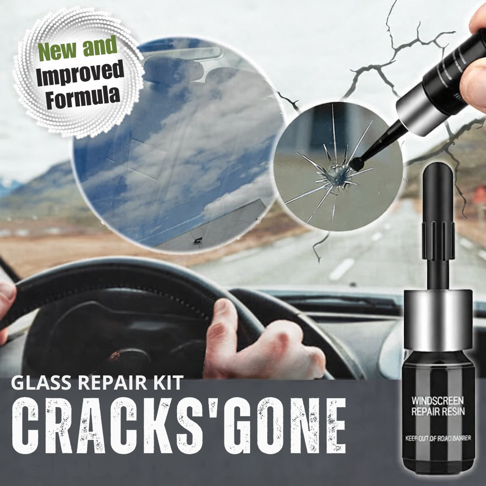 Windshield Repair Kit, Crack & Chip Repair Liquid for Car Glass, Windshields & Displays