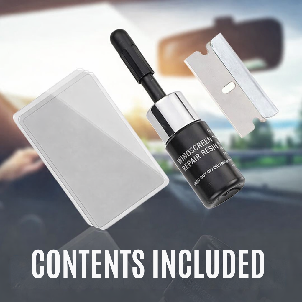 Windshield Repair Kit, Near-Invisible Seal