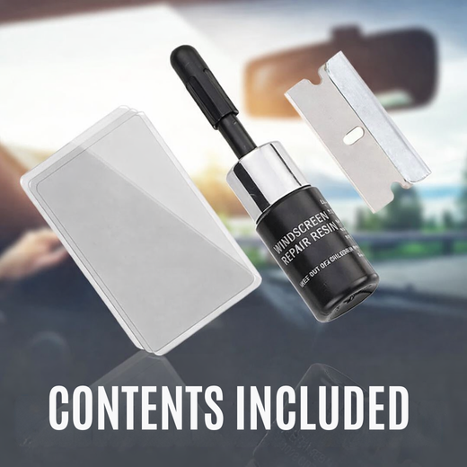 Windshield Repair Kit, Crack & Chip Repair Liquid for Car Glass, Windshields & Displays