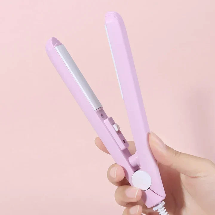 2-in-1 Mini Hair Straightener & Curler, Ceramic
