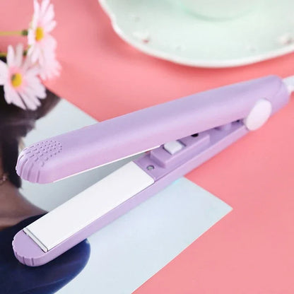2-in-1 Mini Hair Straightener & Curler, Ceramic