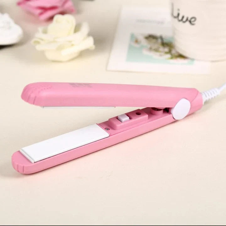 2-in-1 Mini Hair Straightener & Curler, Ceramic