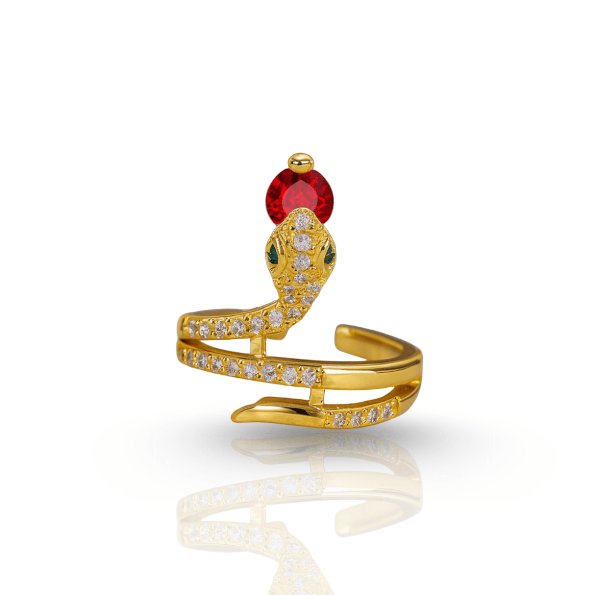 SERPENTARA Stainless Steel Snake Ring
