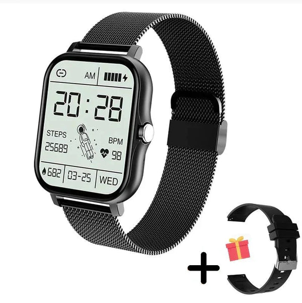 Smartwatch, Fitness Tracker with Heart Rate, Blood Oxygen & Sleep Tracking for iOS & Android
