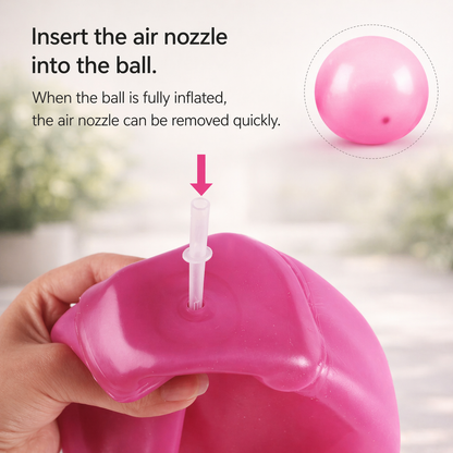 Inflatable Rubber Ball for Kids, Tear-Resistant