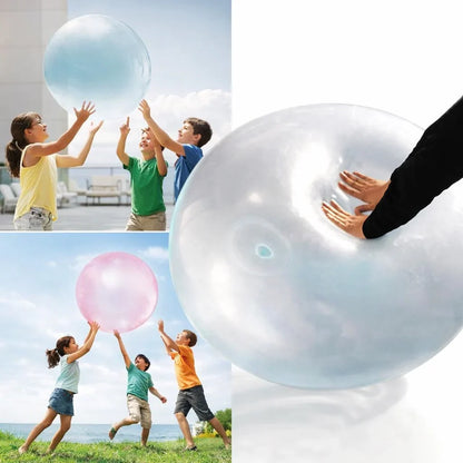 Inflatable Rubber Ball for Kids, Tear-Resistant