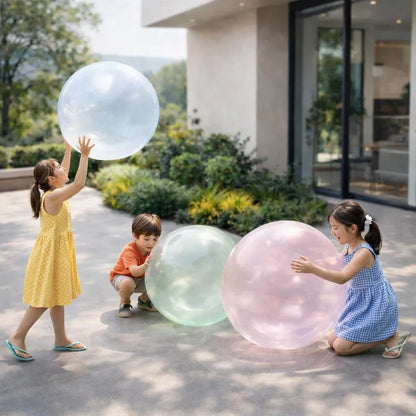 Inflatable Rubber Ball for Kids, Tear-Resistant
