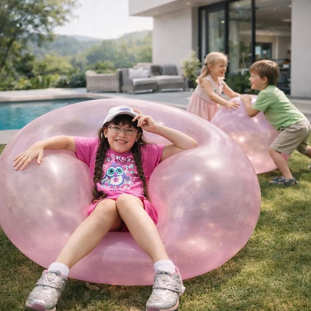 Inflatable Rubber Ball for Kids, Tear-Resistant