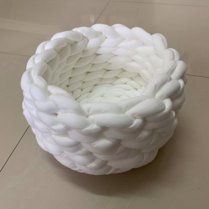 WOOLLYNEST Soft Woollen Basket for Pets