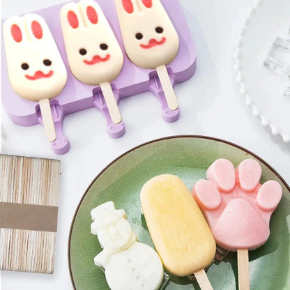 SWEETFREEZE Silicone Ice Pop Molds