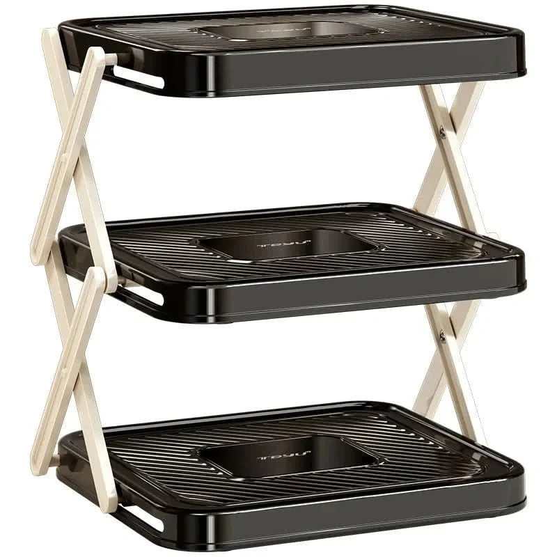 SPICEFOLD Foldable 3-tier Kitchen Rack