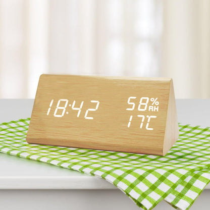 ECOCLOCK Minimalist Digital Wooden Clock